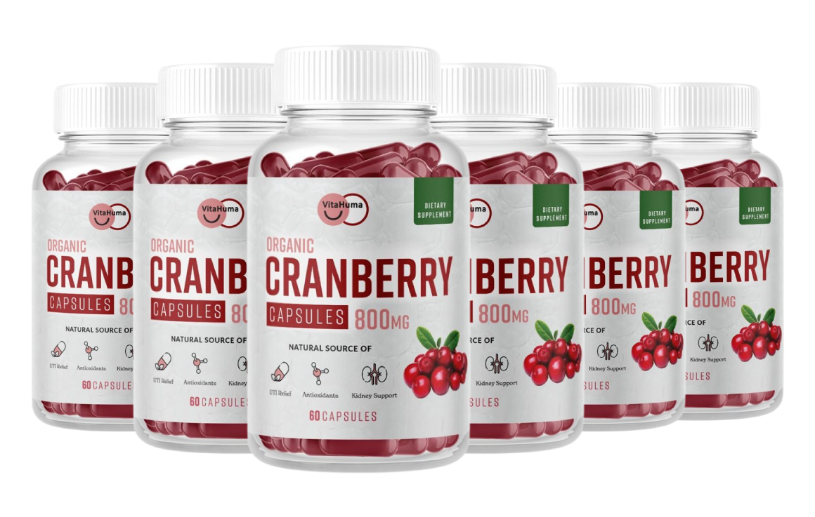 Cranberry Extract Capsules - 6 Bottle Bundle