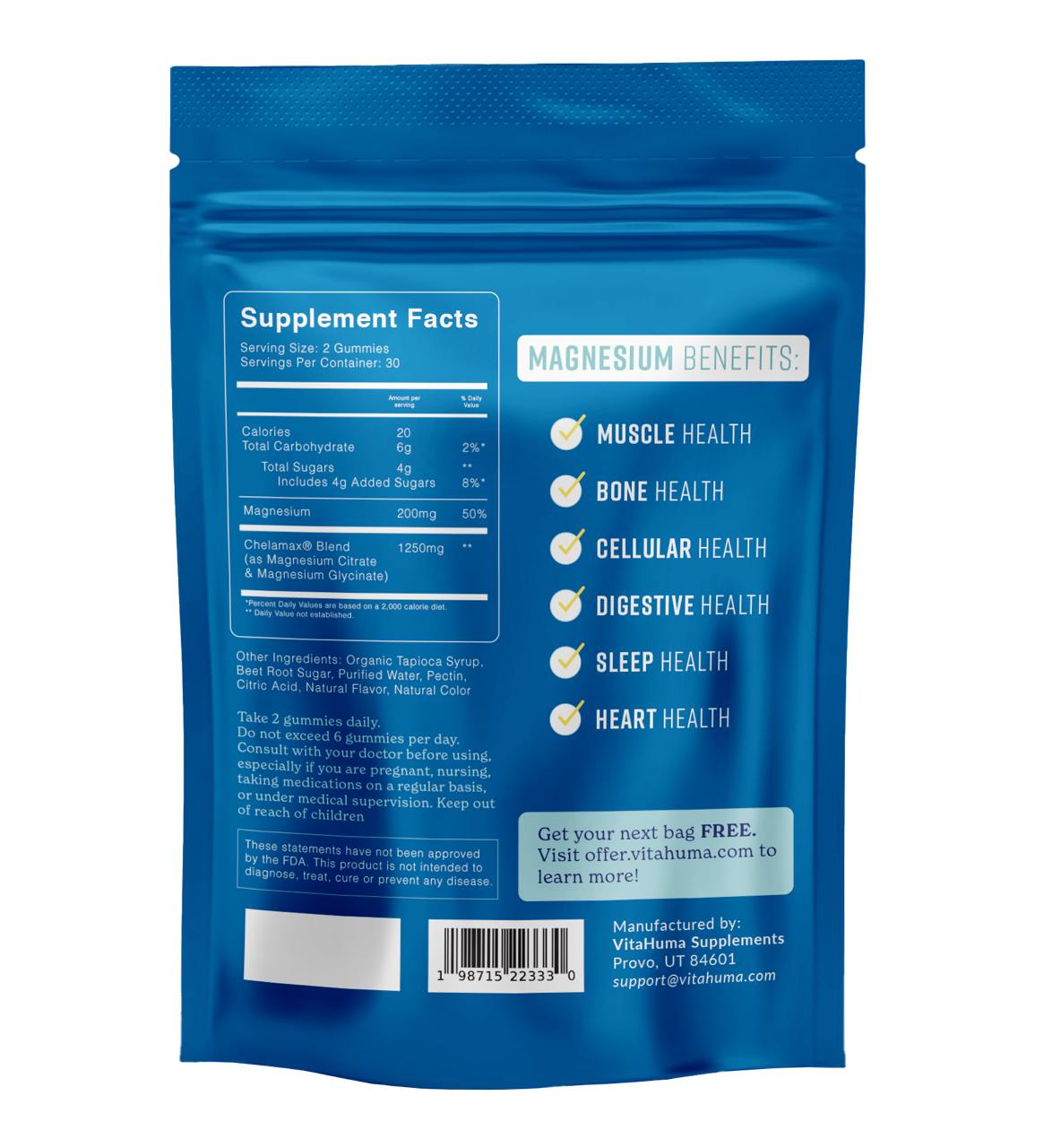 Magnesium Gummies - 1 Pack