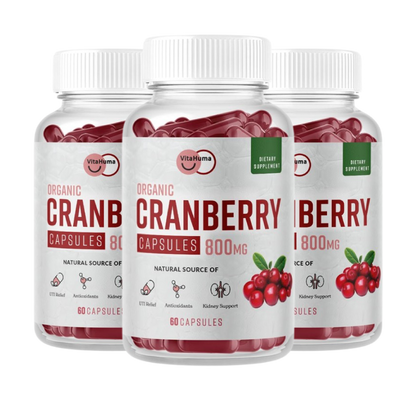 Cranberry Extract Capsules - 3 Bottle Bundle