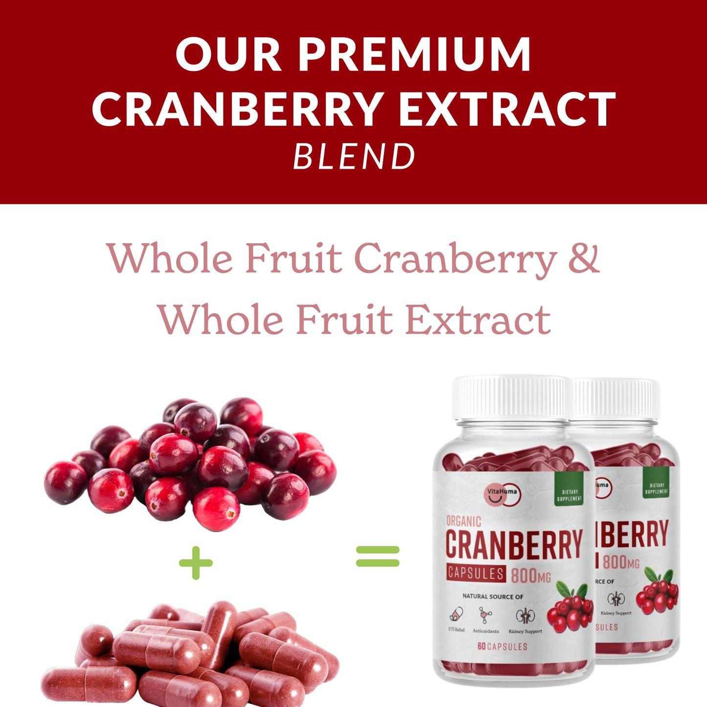 Cranberry Extract Capsules - 1 Bottle