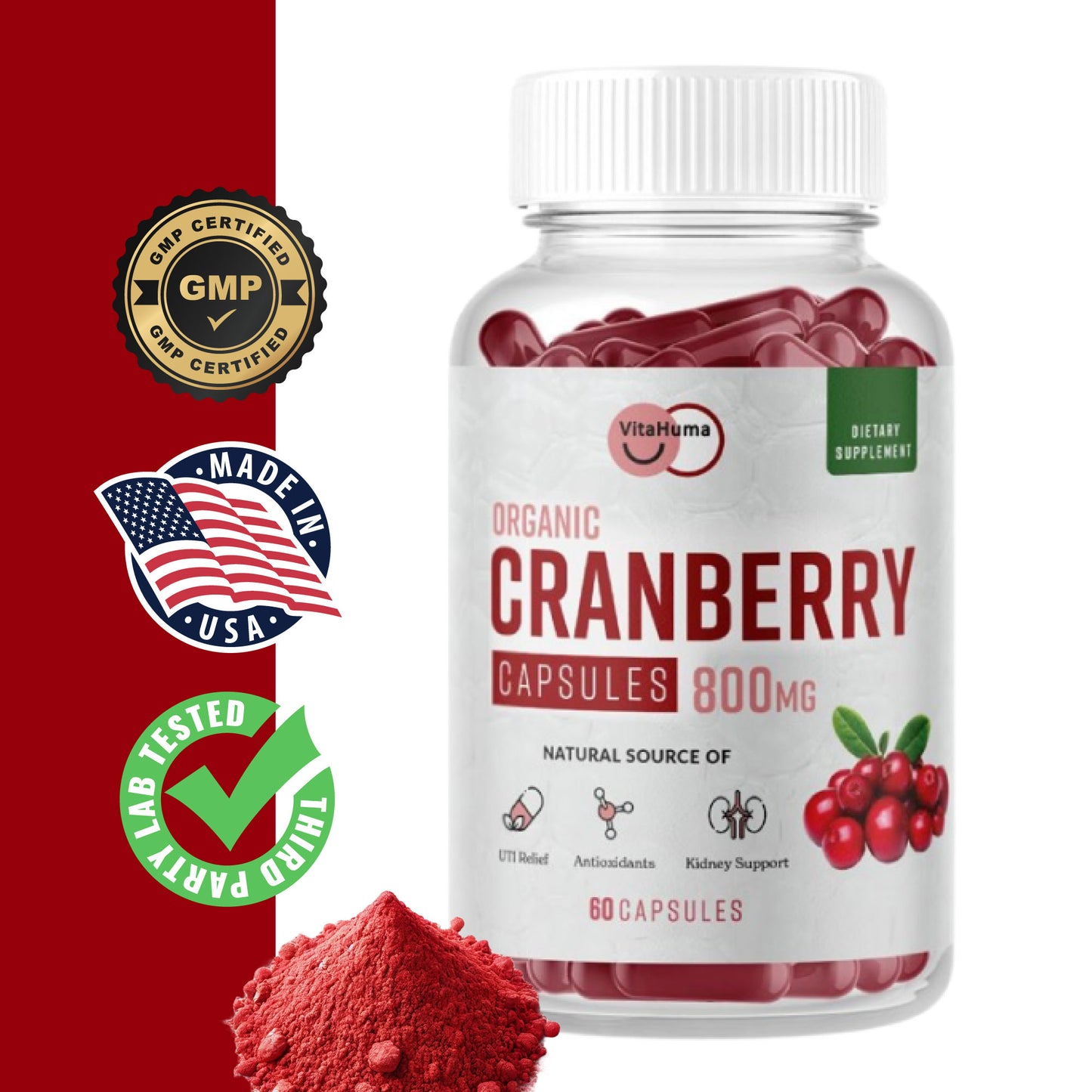 Cranberry Extract Capsules - 1 Bottle