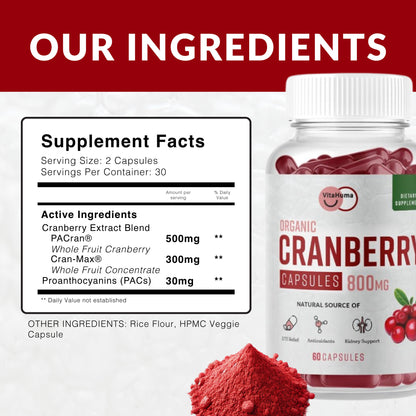 Cranberry Extract Capsules - 1 Bottle